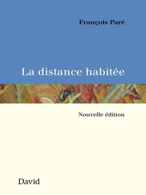 cover image of La distance habitée